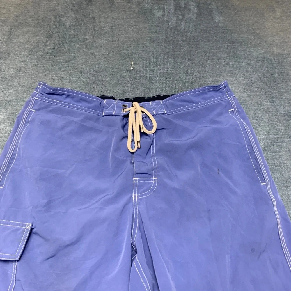 Polo Ralph Lauren Swim Trunks Mens M Blue Mesh Lined Beach Surfing Drawstring